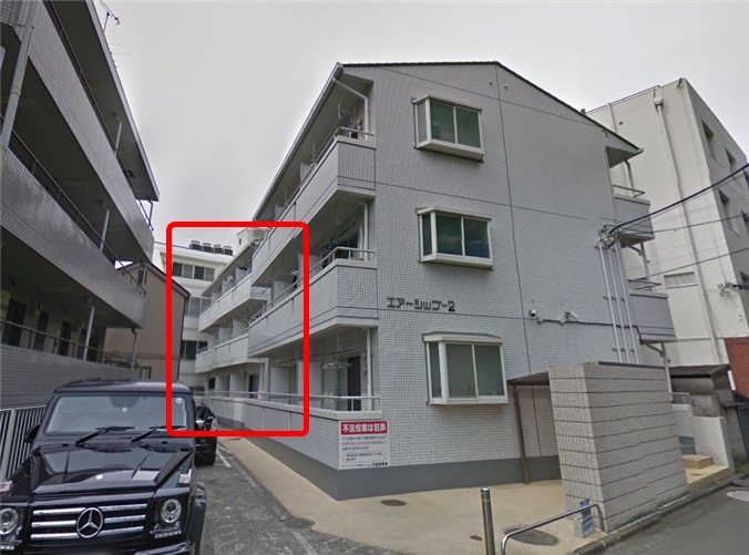 特定商取引法に基づく表示に記載された東京都町田市原町田の住所周辺のGoogleストリートビュー